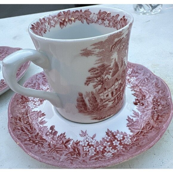 J&G MEAKIN Romantic England A.Hathaways Cottage Cup Saucer Floral Decor romanti - Picture 3 of 3